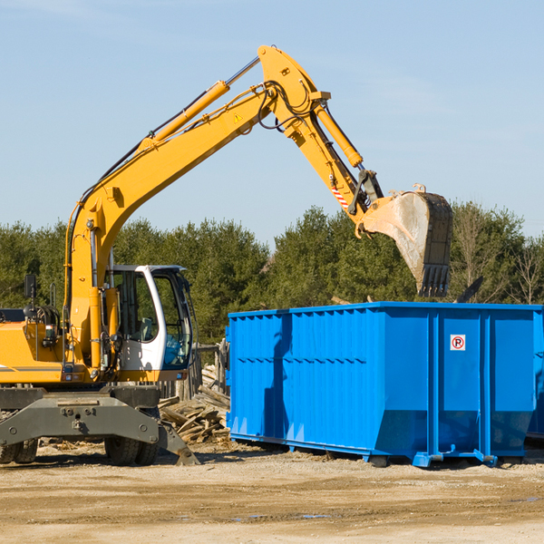 can i choose the location where the residential dumpster will be placed in Elliottville Kentucky